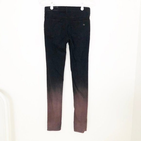 Rag & Bone Mauve ombré Skinny Jeans - Picture 8 of 10